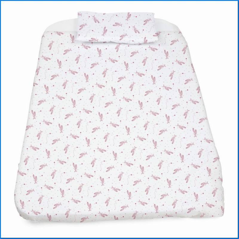 N2m Forever Pink 3p Cradle Sheet Set B