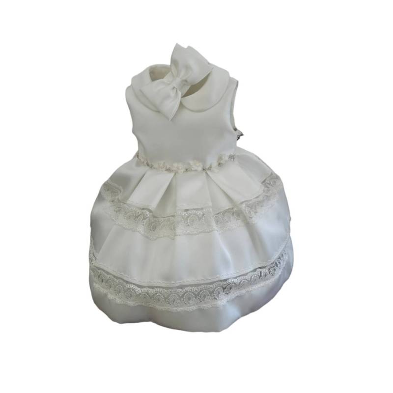 Vestidos de bautizo para bebé niña - Vestido bautizo niña blanco 12 meses - Vendita Abbigliamento Neonato