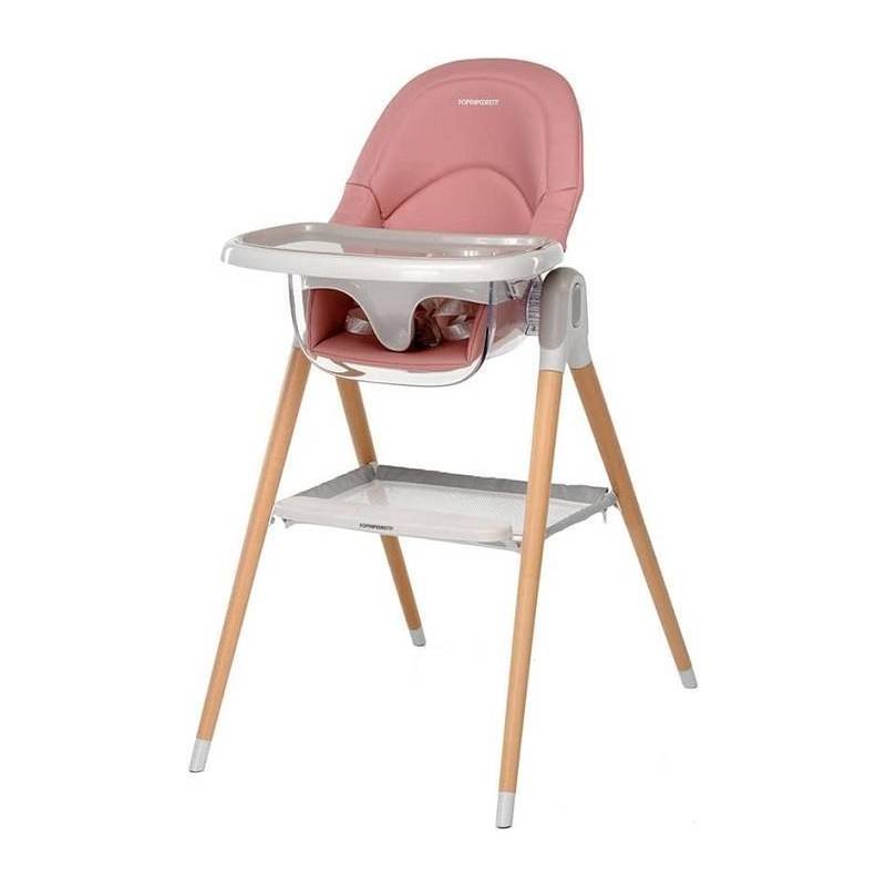 Chaise haute Bonito rose