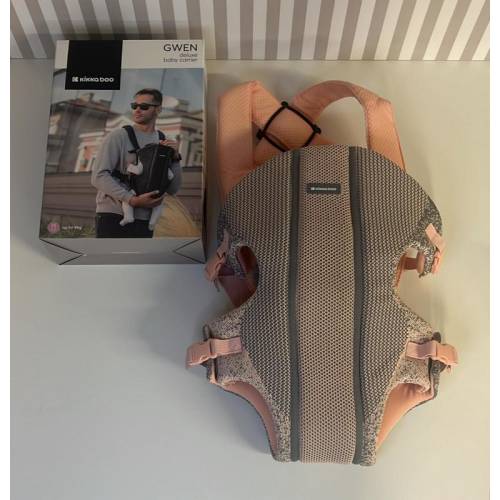 Mochila Porta Bebé Gwen Fly Knit Rosa
