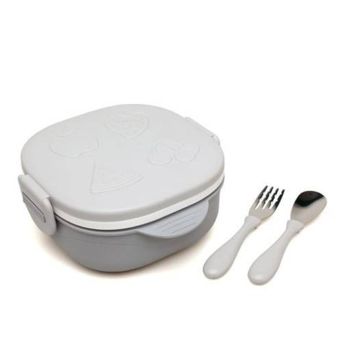 Set Pappa 450ml Acciano Inossidabile/Pp
