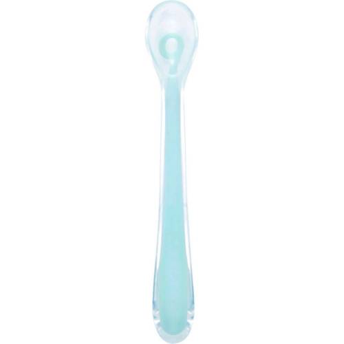 Cuillère en silicone bleu clair