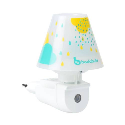 Luz de noche de pared azul