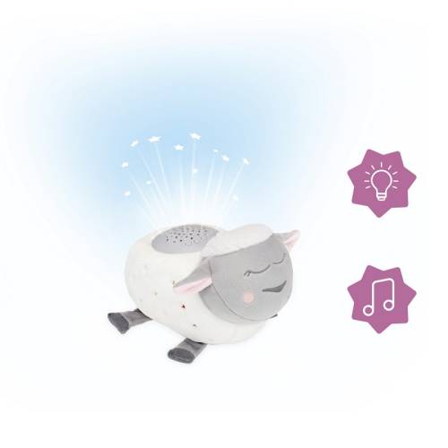 Ovelha musical com luz nocturna