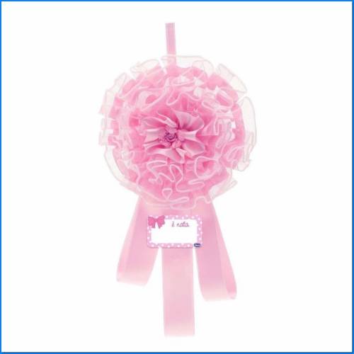 Ruban d'annonce de naissance Rose Chicco