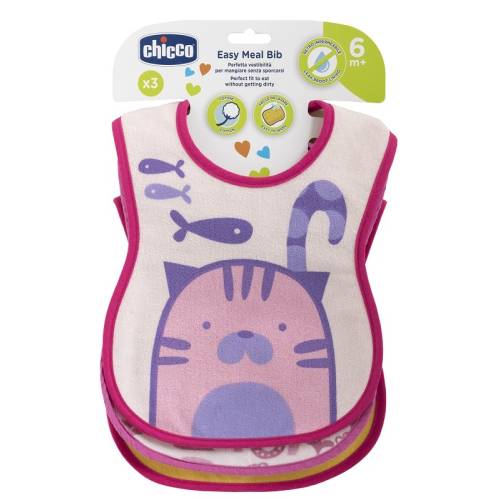 Baberos 6m+ 2pcs Rosa
