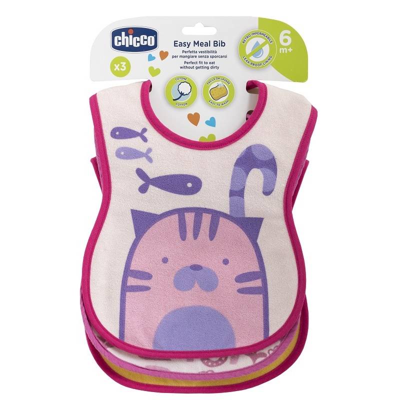Baberos 6m+ 2pcs Rosa