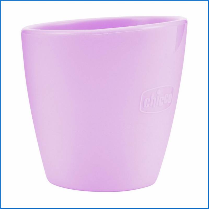 Copo de silicone cor-de-rosa