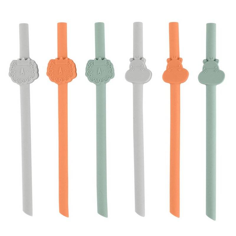 Silicone straws 12m+