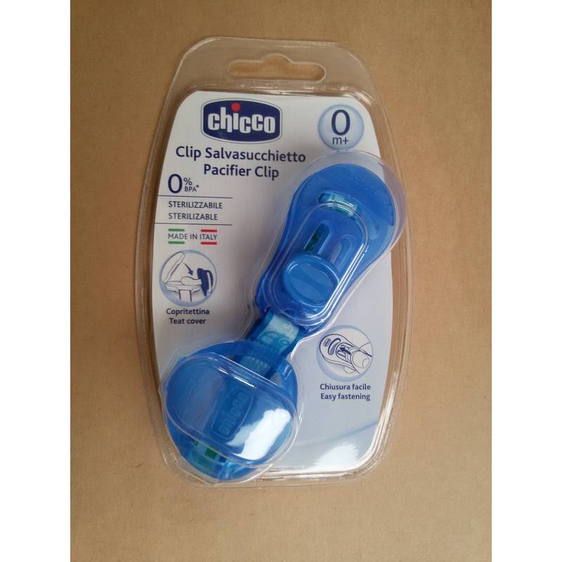 Chupeta Clip Azul