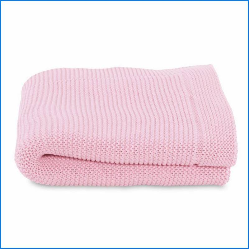 Couverture en tricot Miss Pink