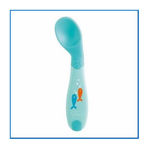 Cucchiaio Angolato 8m+ Azzurro