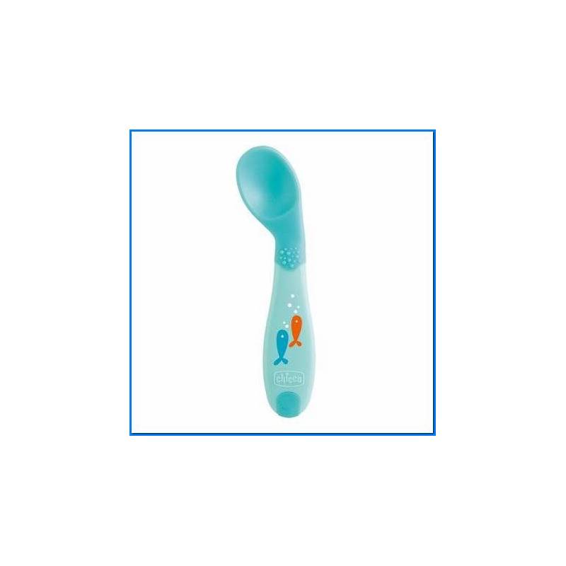 Angled Spoon 8m+ Light Blue