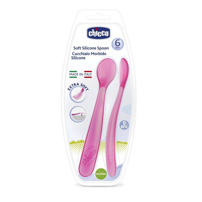 Cucchiaio Silicone Femminile Bi-Pack 6m+