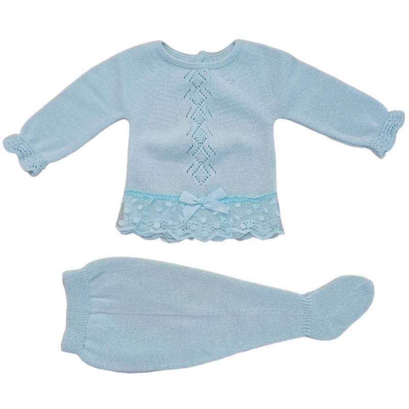 Baumwollfaden neugeborenen Abdeckung 1 Monat aqua grün neugeborenes Baby Kleidung - 