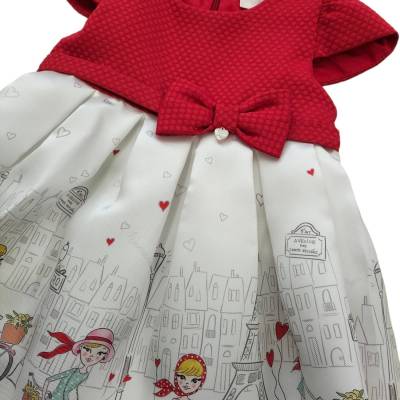 Vestido elegante para bebé menina 9 meses - 