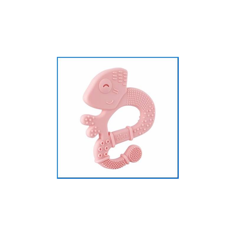 Teething Ring With Pink Bristles 2m+