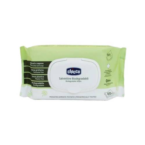 Nouvelles lingettes 60pcs Biodegr+Plaquette - Pcs. 12