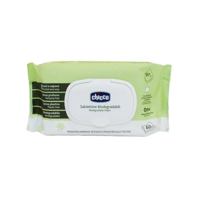 Nouvelles lingettes 60pcs Biodegr+Plaquette - Pcs. 12