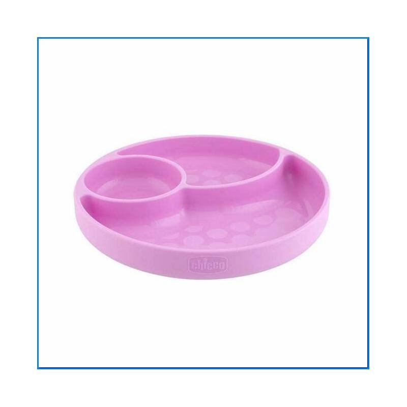 Placa de silicone com ventosa cor-de-rosa