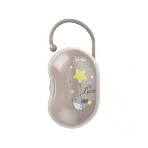 Schnuller-Halter Grau 2 Schnuller