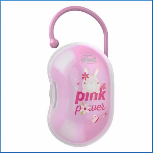 Portachupetes Para 2 Chupetes Rosa