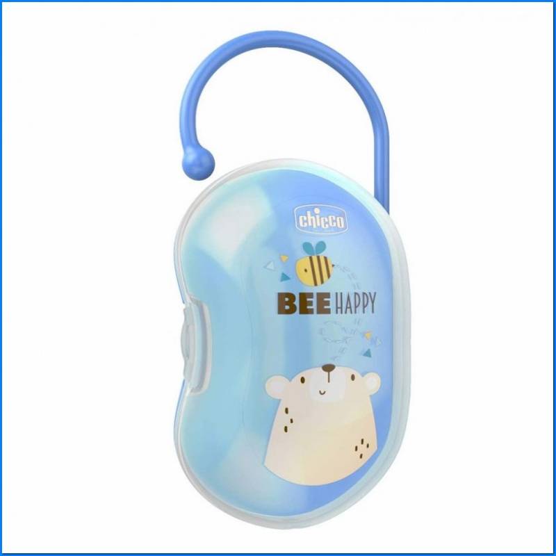 Soother Holder For2 Soothers Light Blue