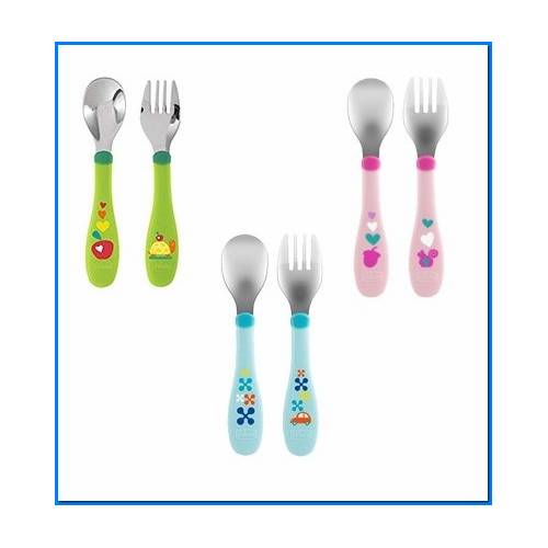 Posate Inox 18m+ Rosa