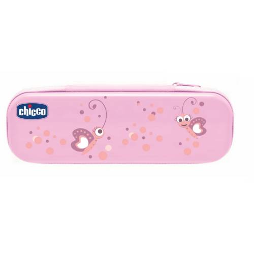 Conjunto rosa para o primeiro dente com flúor