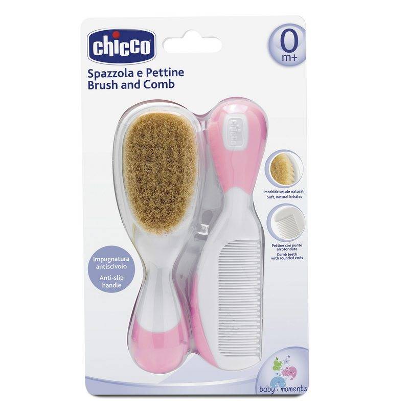 Brosse et peigne rose