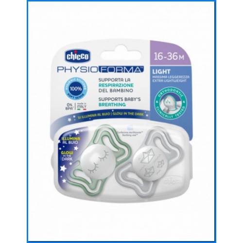 Schnuller Licht Lumi Sil 16-36m 2Stk Ac