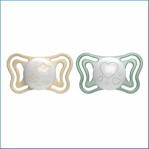 Chupeta Light Lumi Sil 2-6m 2pcs Ac