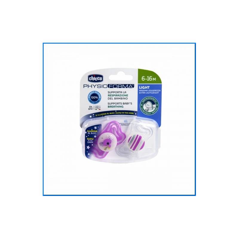 Chupete Luz Lumi 6-16m Sil 2