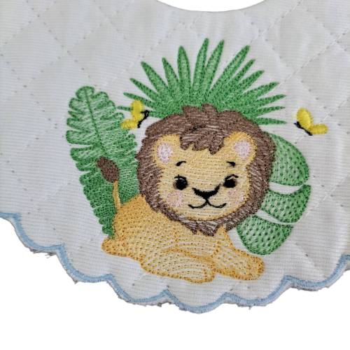 Bavoir safari lion - 