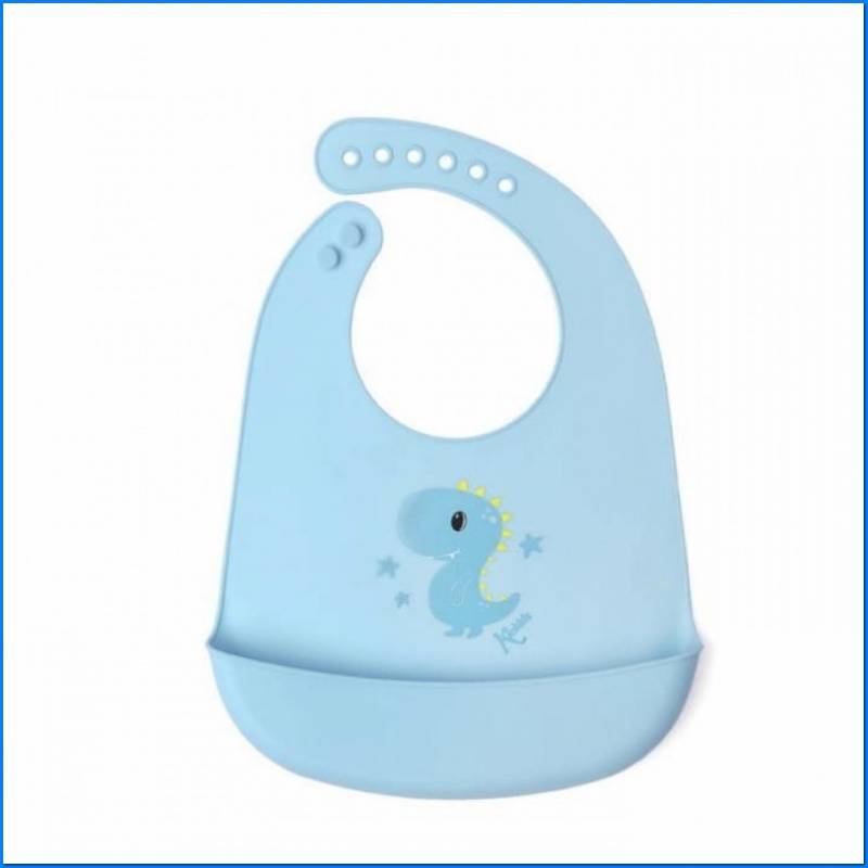 Babete de silicone dinossauro