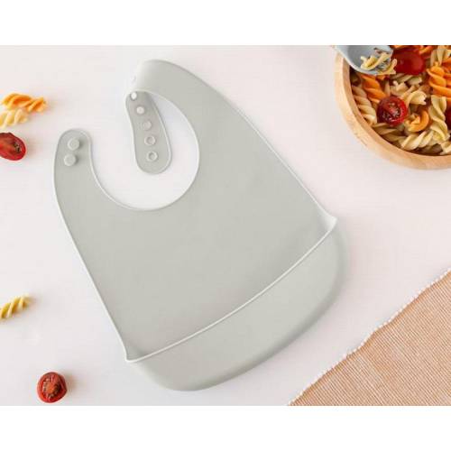 Mordaça de silicone cinzenta