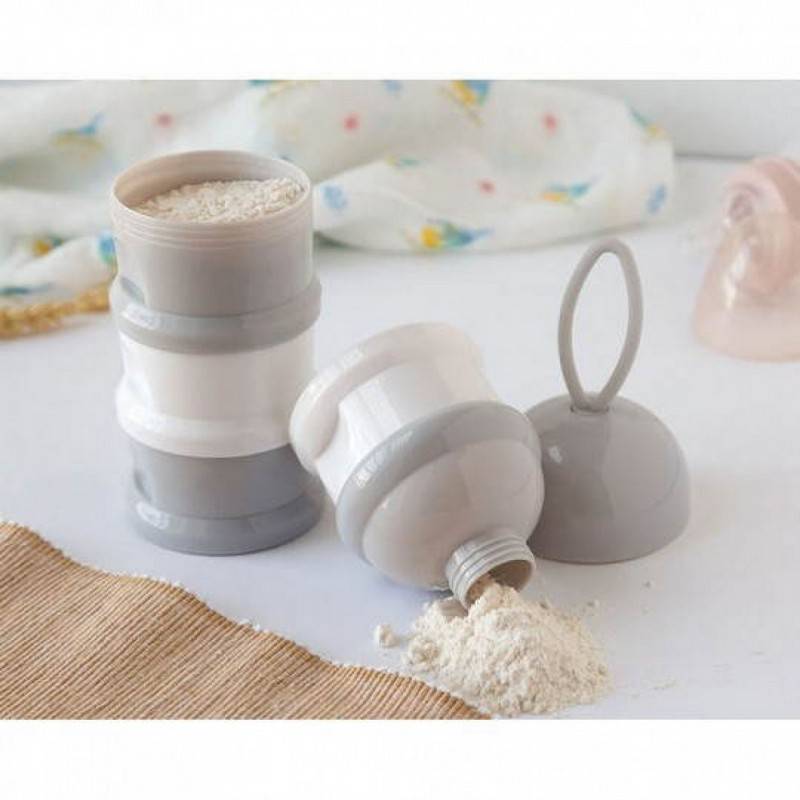 Dispensador de leche gris