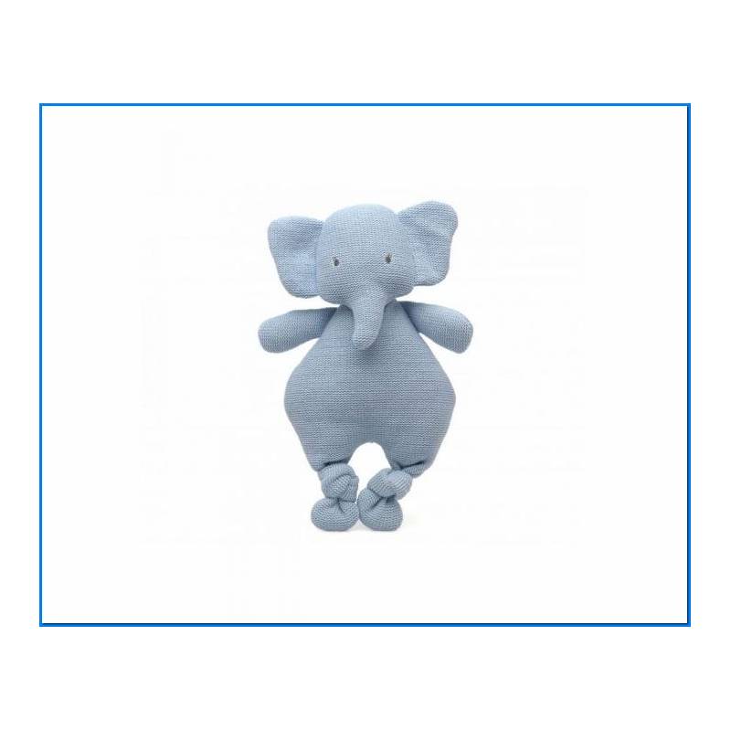 Elefante 33 Cm Cottone Blu