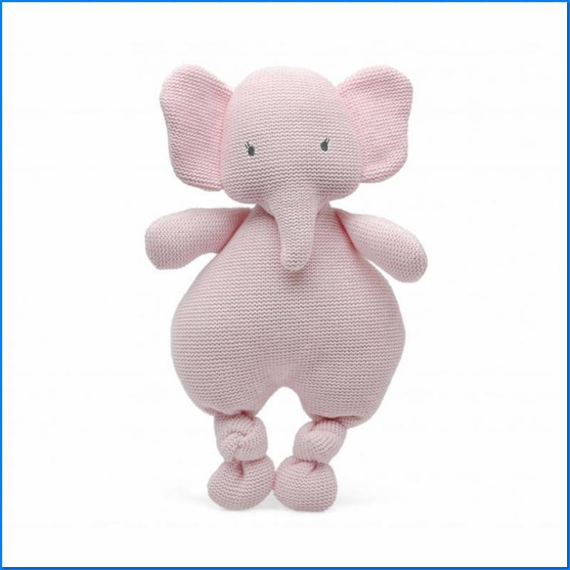 Elefante 33 Cm Cottone Rosa