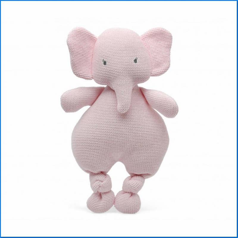 Elefante 33 Cm Algodón Rosa