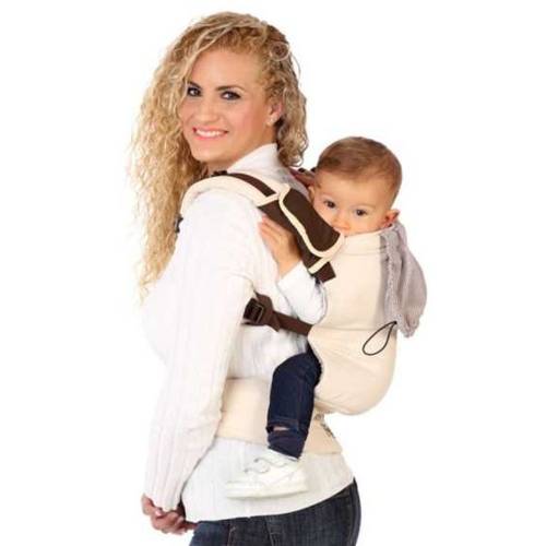Porta-bebé de algodão Bebe Beige