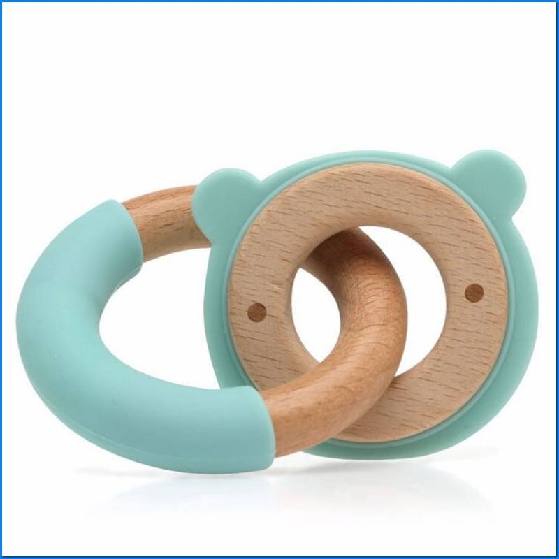 Teething Ring 7 cm Silicone Green