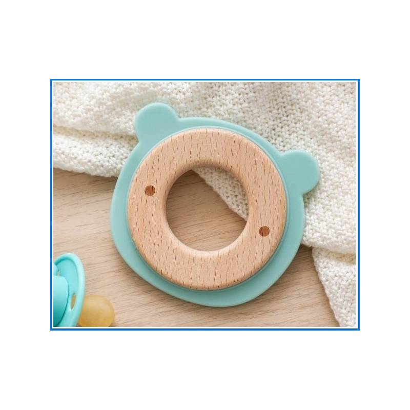 Teething Ring 8cm Silicone Green