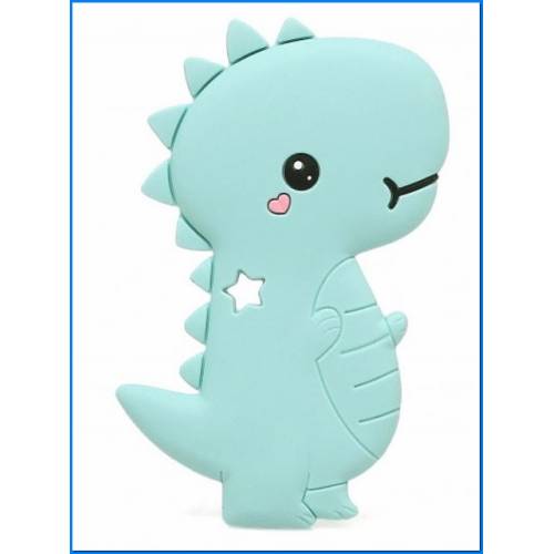 Mordedor Dinosaurio Silic. Azul