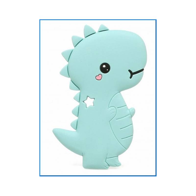 Mordedor Dinosaurio Silic. Azul