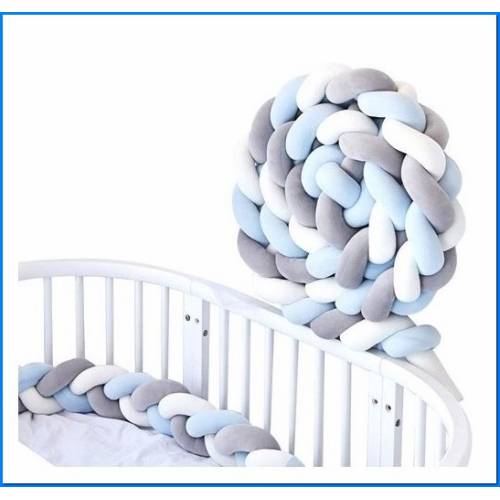 Protetor de berço 150x14x10cm Azul