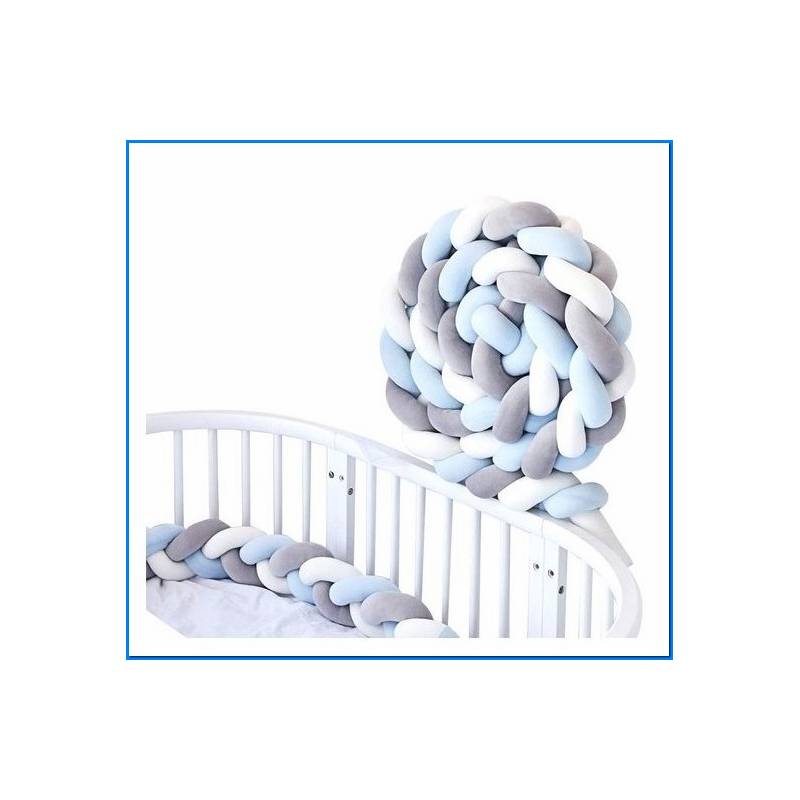 Protetor de berço 150x14x10cm Azul