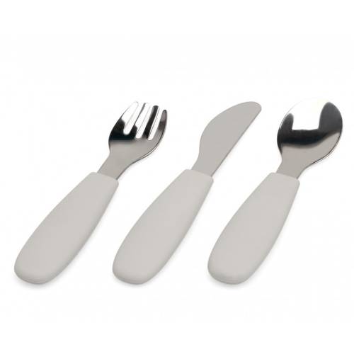 Besteck Edelstahl/Silikon Gri
