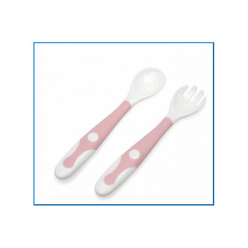 Pink Folding Cutlery