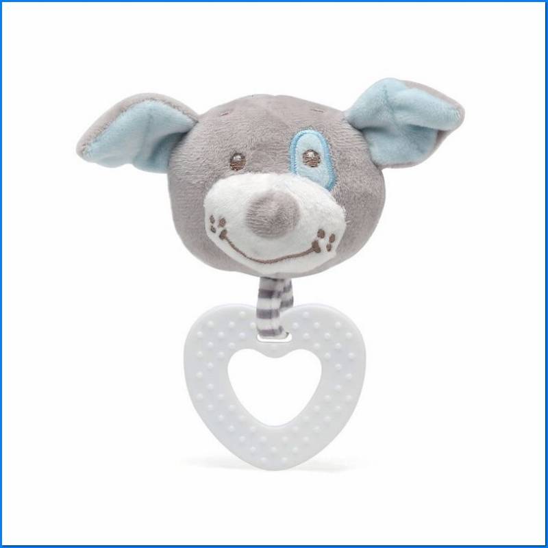 Scap. Dog 13cm Teething Ring Blue